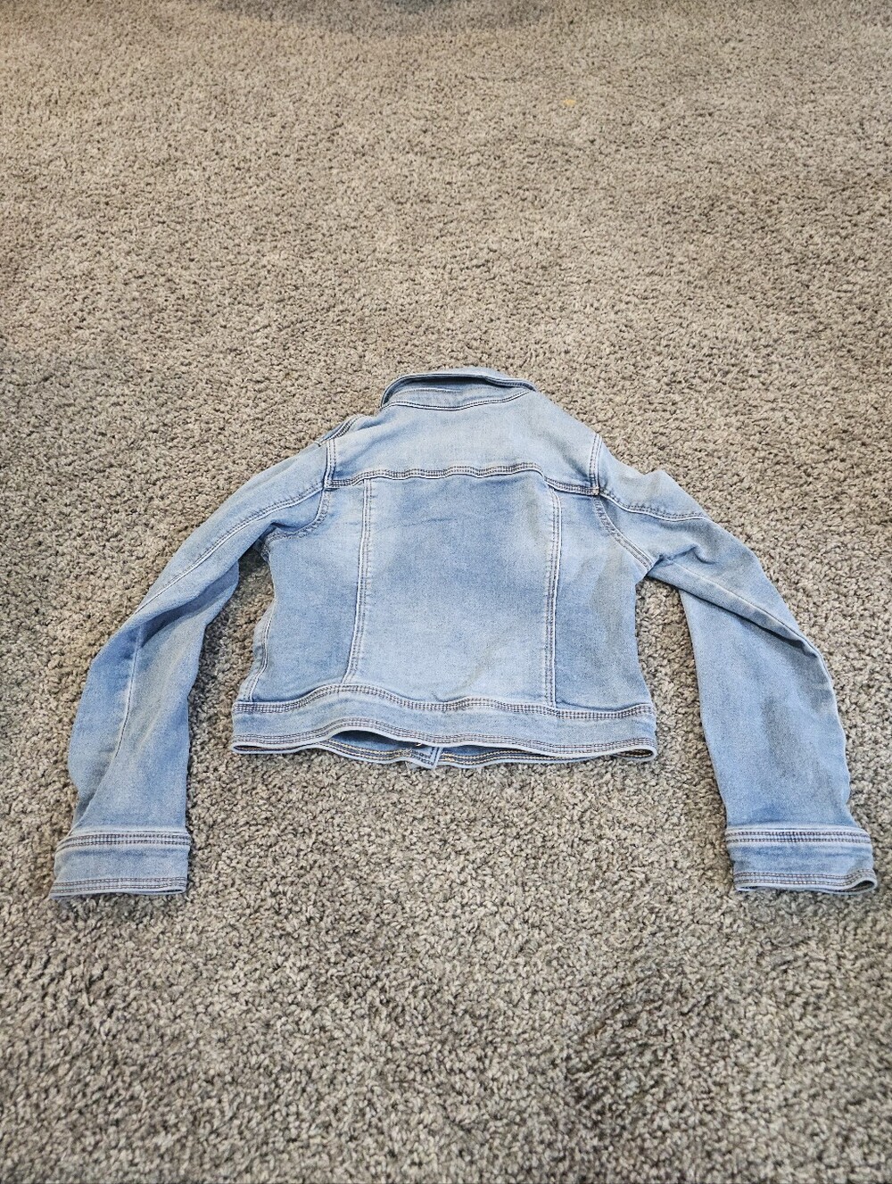 Kids Light Blue Cat & Jack Denim Jacket Size 7/8 - Picture 3 of 3